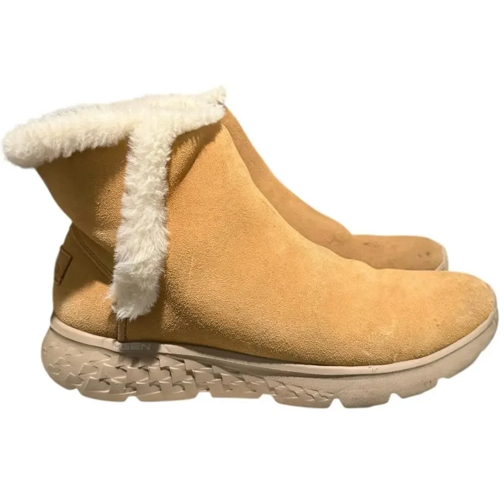 Skechers Women's On the GO Stellar Winter Boots Cozy Step Chestnut Size 9